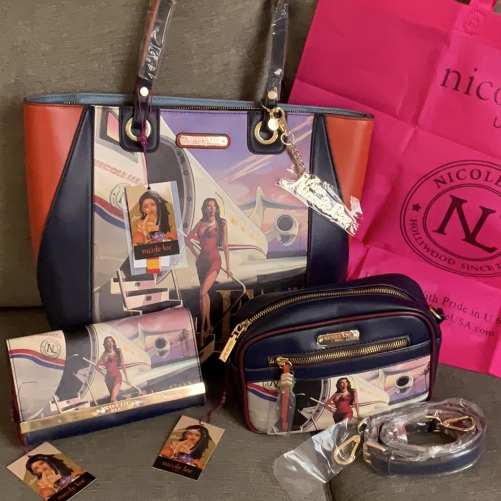 Nicole Lee TRAVEL IN FASHION 3 piece set NWT